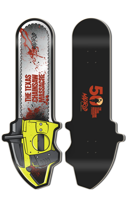 MADRID x TEXAS CHAINSAW MASSACRE CHAINSAW SHAPE SKATEBOARD DECK