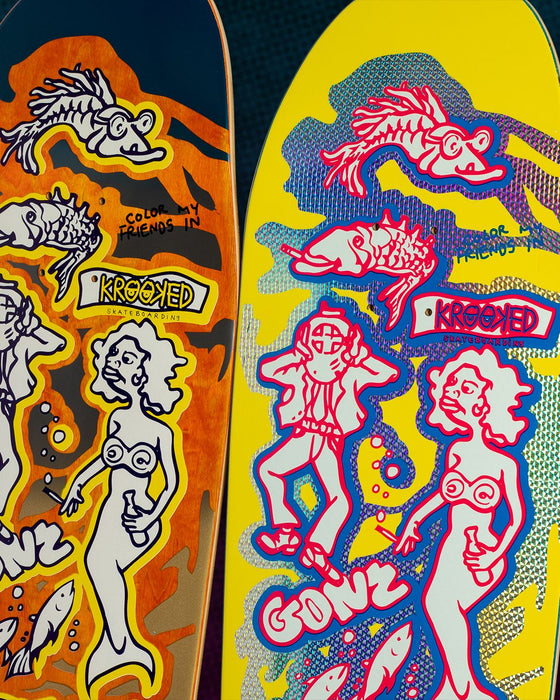 KROOKED COLOR MY FRIEND LTD. SSD SKATEBOARD DECK